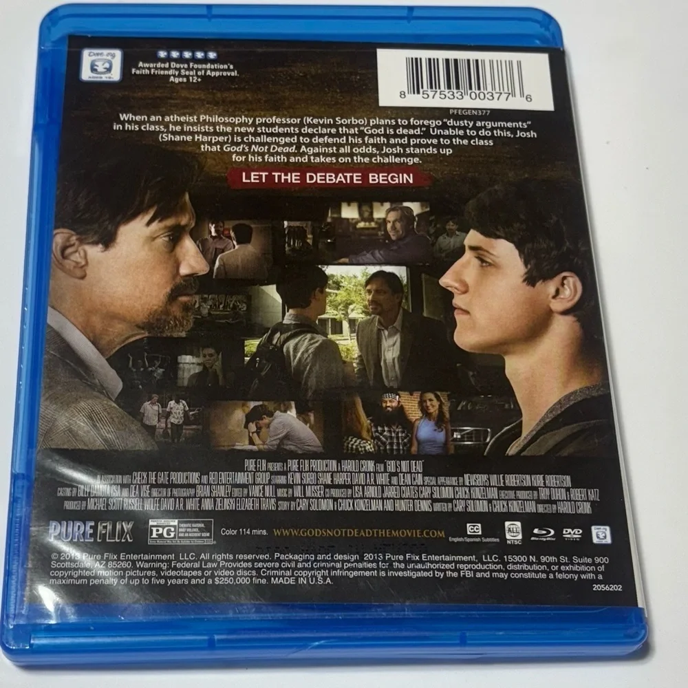 Christian Blu-Ray & DVD Combo Packs Bundle Heaven is for Real & God’s Not Dead.